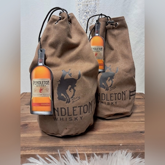 Pendleton Brown Drawstring Bag - Picture 2 of 2